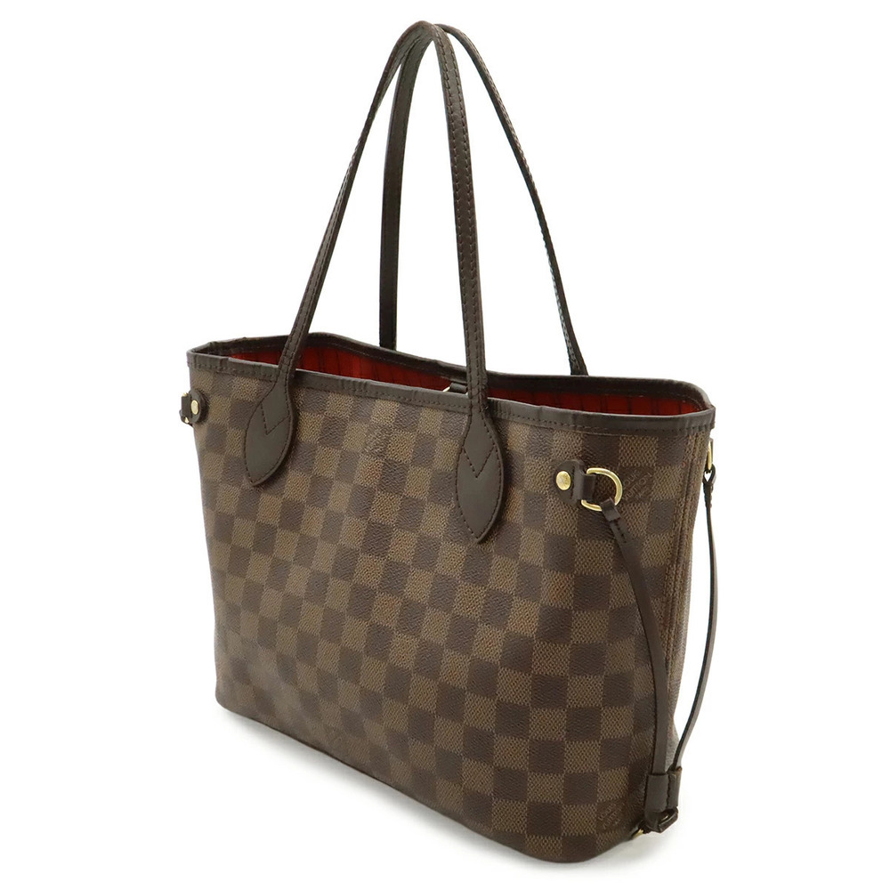 Louis Vuitton Shoulder Neverfull Damier Bag Tote Handbag Brown